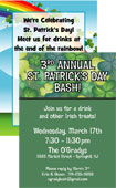 personalized st. patty's day invitation